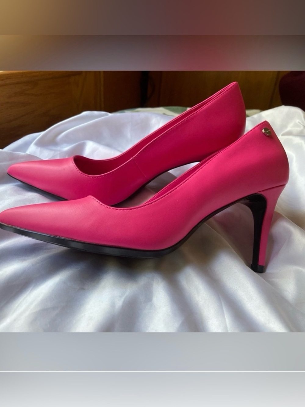 Calvin Klein Hot Pink Pointed Toe Stiletto Pumps